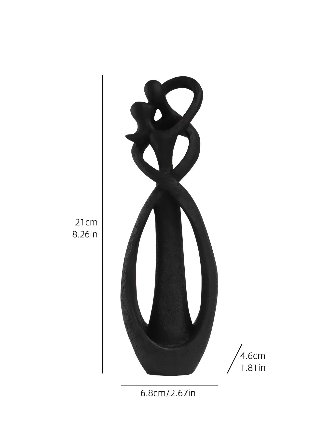 Nordic Embracing Couple Sculpture – Romantic Home Decor for Bookshelf, Living Room & Bedroom