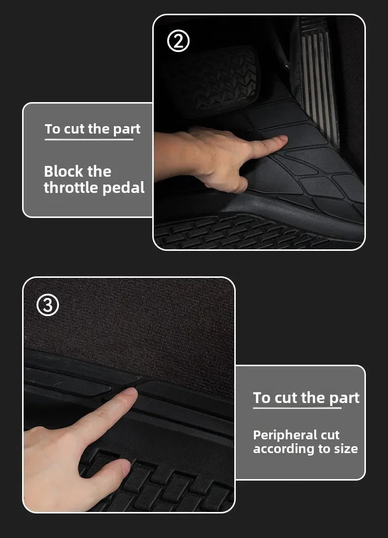 All Season Universal Rubber Auto Floor Mats Car Waterproof Carpet Mats Vehicles Interior Floor Protective mats For Automobiles