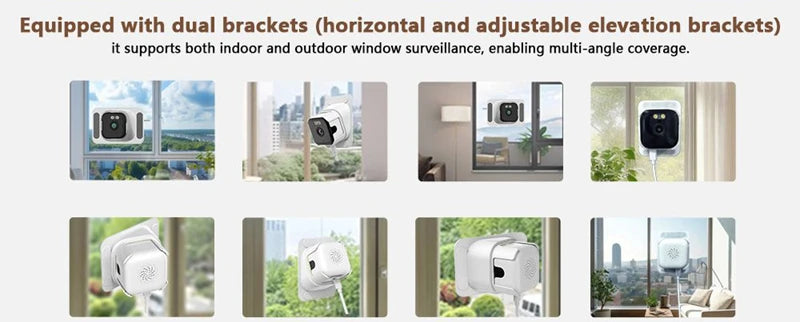 OKAM PRO 5MP Dual-Band WiFi Mini Window Camera, Two-Way Audio Night Vision