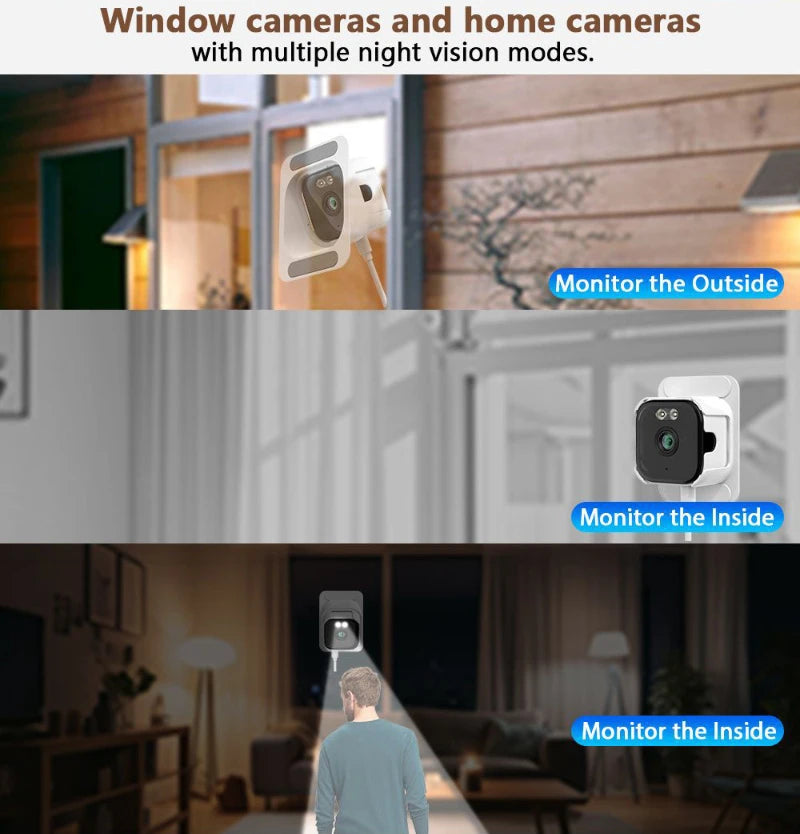 OKAM PRO 5MP Dual-Band WiFi Mini Window Camera, Two-Way Audio Night Vision