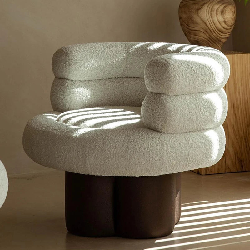 Nordic Single Sofa Chair – Luxury Lazy Corner Sofa for Living Room & Bedroom