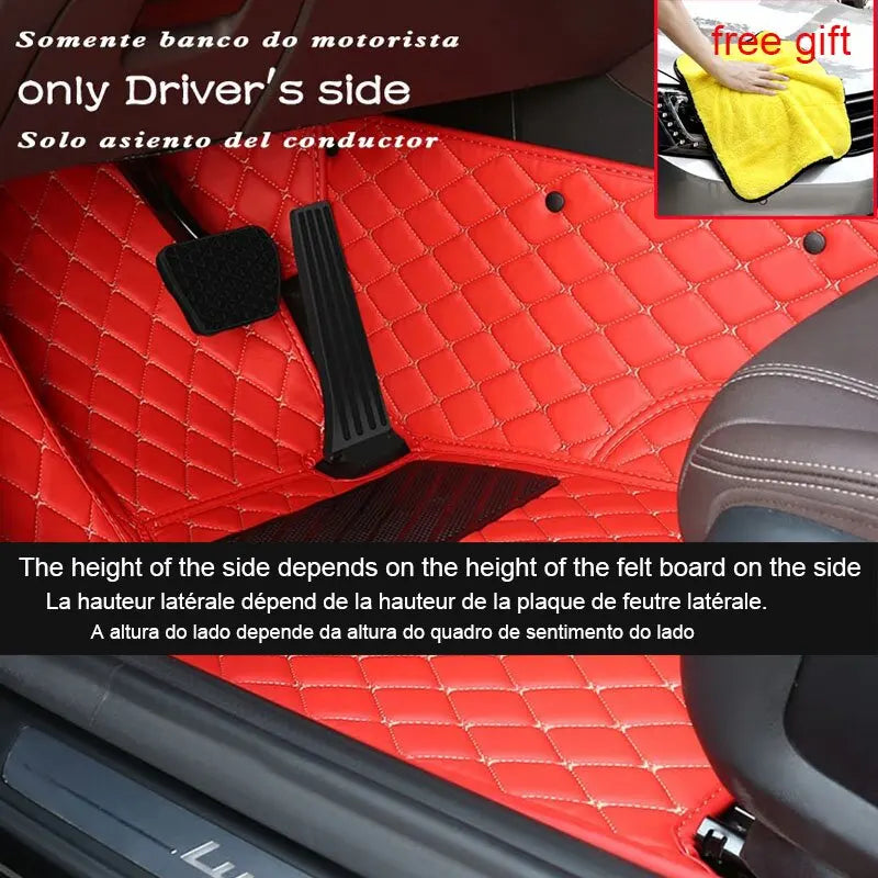 Luxury Leather Car Floor Mats for Hyundai Sonata DN8 MK8 2020-2022 – Full Set