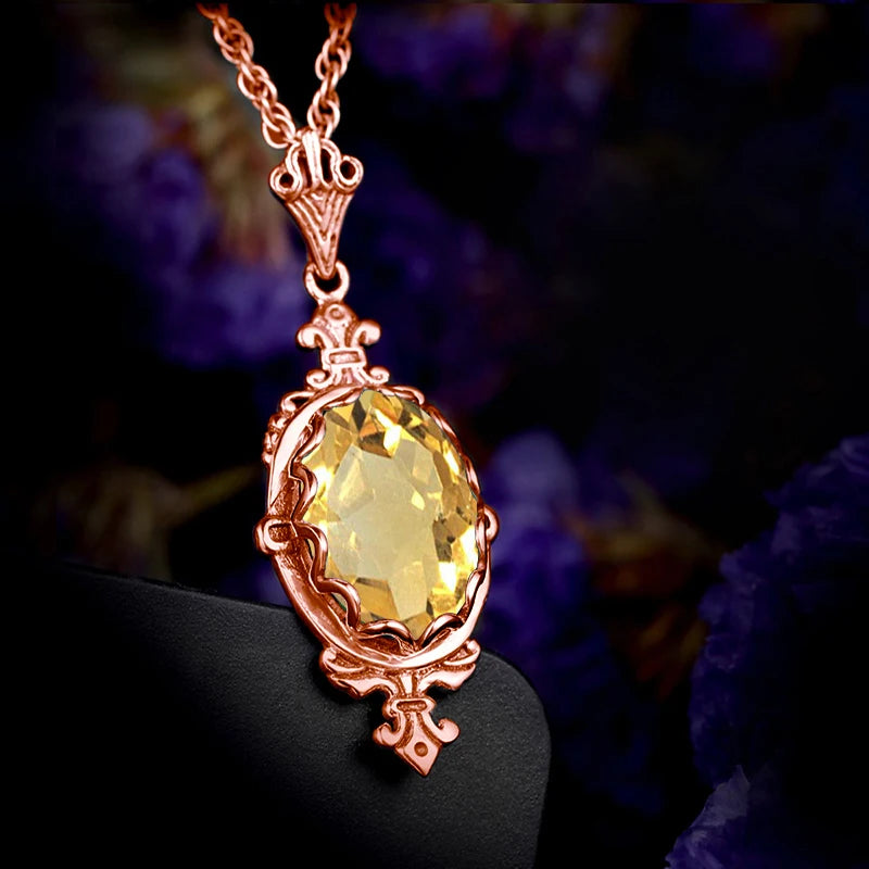 Hand Made Real 925 Sterling Silver Garnet Stone Necklace Pendant For Women Statement Vintage Fine Jewelry Mother Trendy Gifts