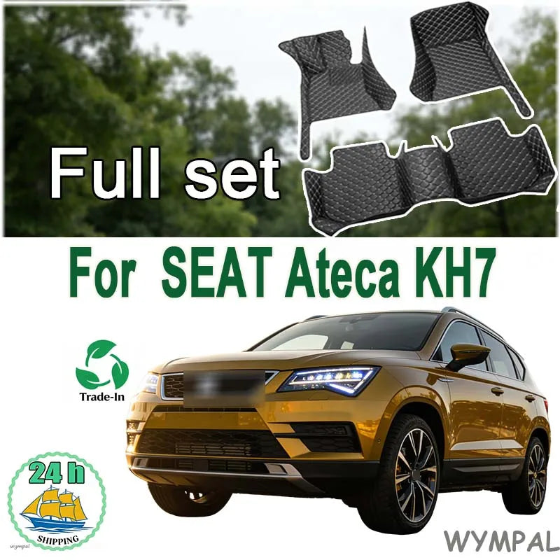 Custom Car Floor Mats for SEAT Ateca KH7 2016-2022 – Leather Interior Carpet