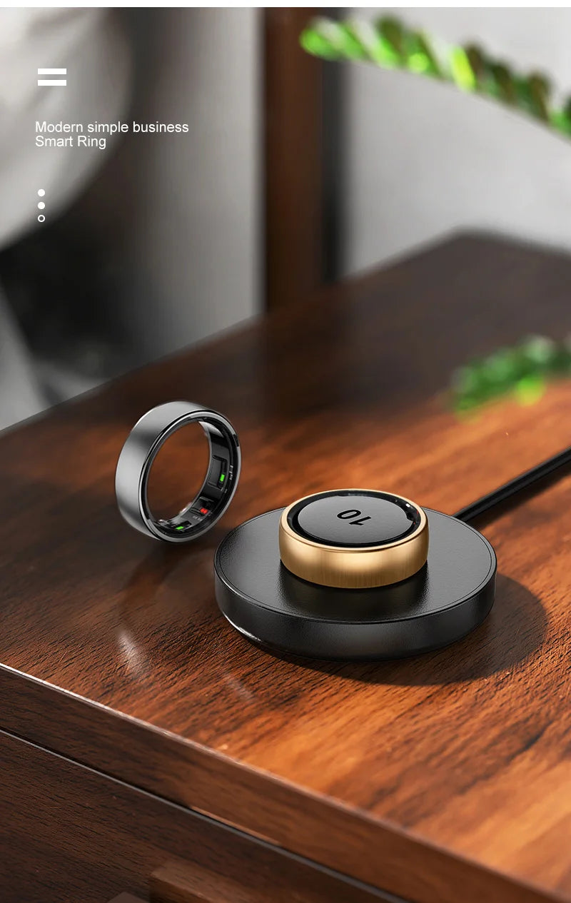 R10 Smart Ring for Men & Women – Wireless Charging, Multi-Sport Tracker, Activity Modes for Android & iOS