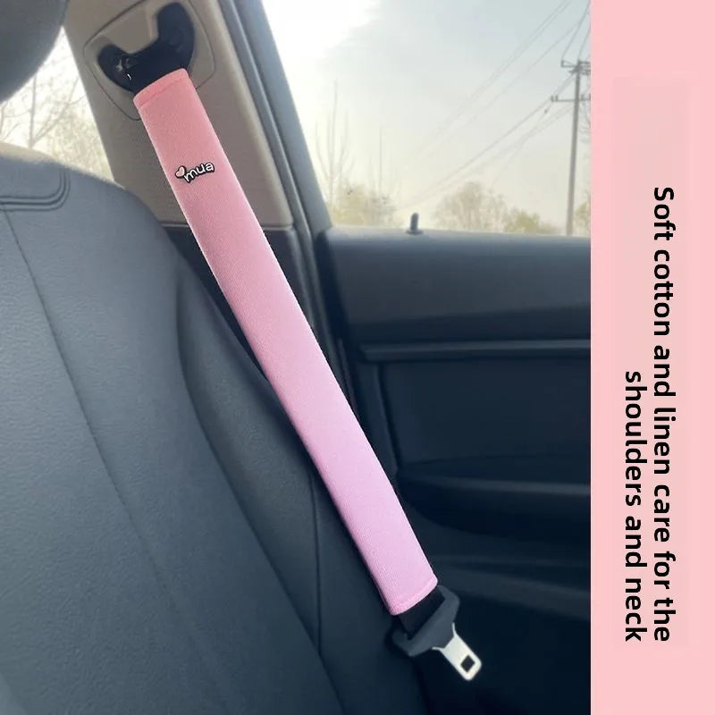 Car Seat Belt Shoulder Cover – Handmade Protective Neck & Shoulder Pad, Universal Fit