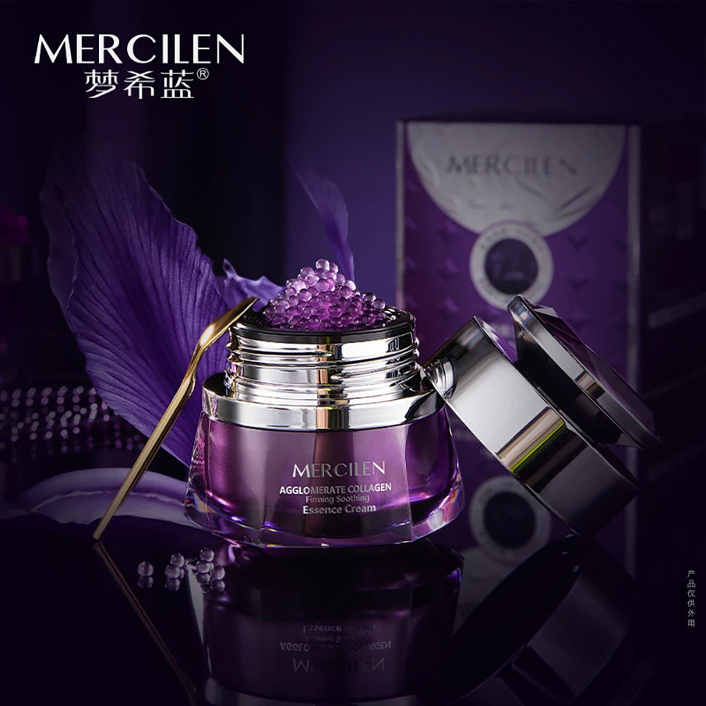 Gentian Root Collagen Firming Soothing Essence Face Cream Delicate Firming Balanced Skin Reduce Wrinkles Skincare Products