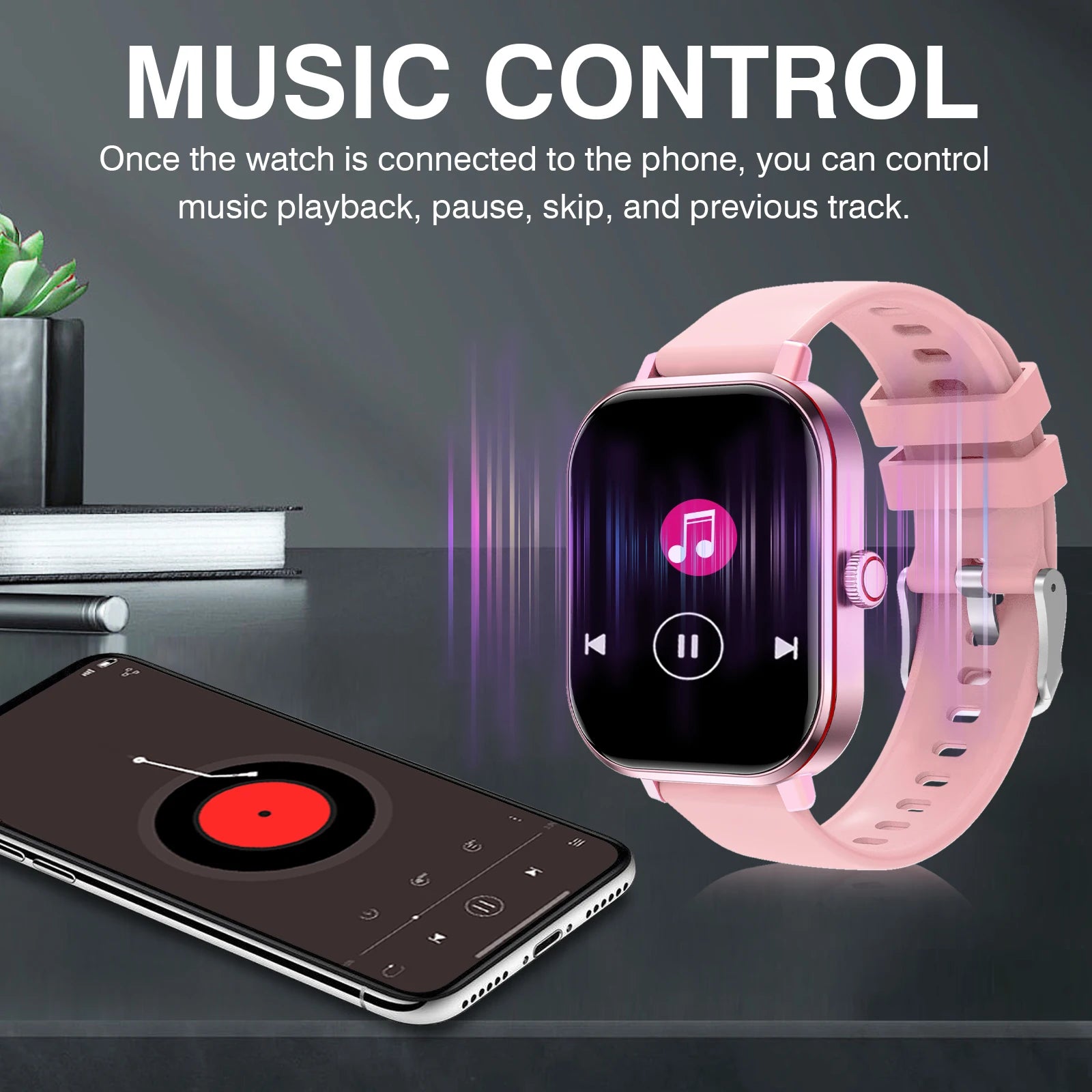 Smart Watch – Wireless Call & Dial, App Reminders, Sports Watch for Men & Women