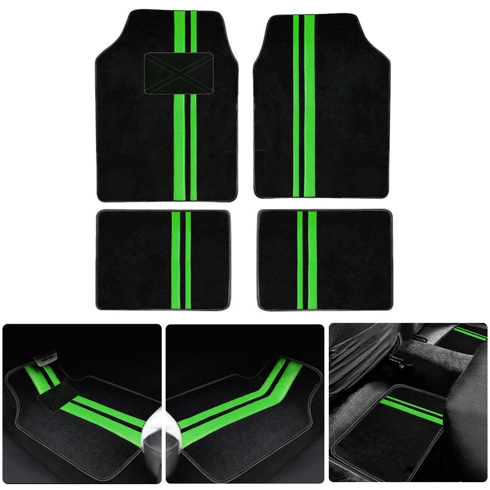 4pcs Universal Car Floor Mats  Auto Foot Pad Protector Waterproof  Rugs Carpet For Car Automotive Interior ccessories