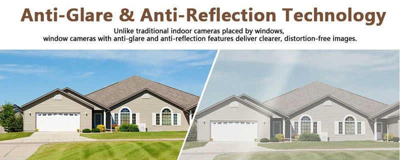 OKAM PRO 5MP Dual-Band WiFi Mini Window Camera, Two-Way Audio Night Vision