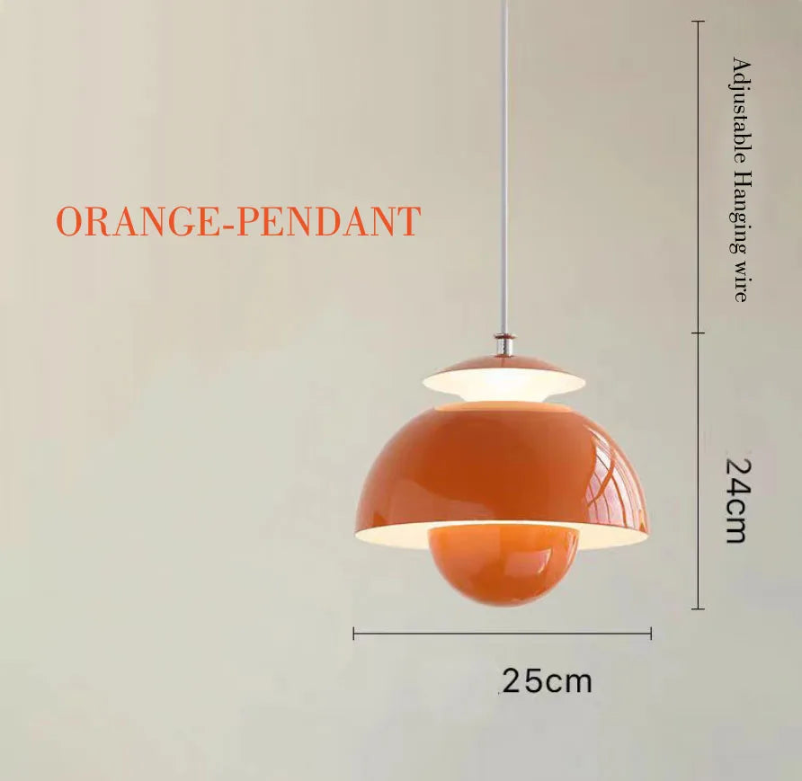 Nordic Semicircle Pendant Light – Modern LED Hanging Lamp for Living Room, Bedroom & Dining Room
