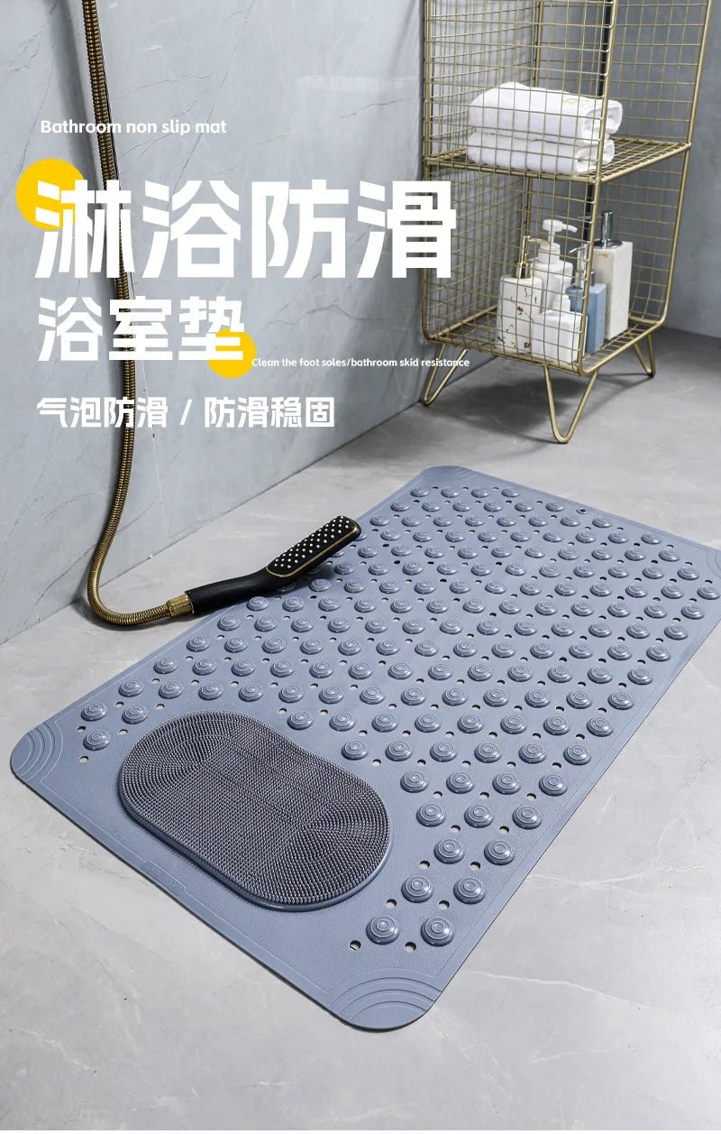 Household Bathroom Non-slip Toilet Floor Mat Toilet Anti-drop Mat Bathtub Massage Mat