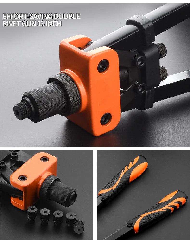 Professional Rivet Nut Gun Set – Hand Riveter with 50 Rivets