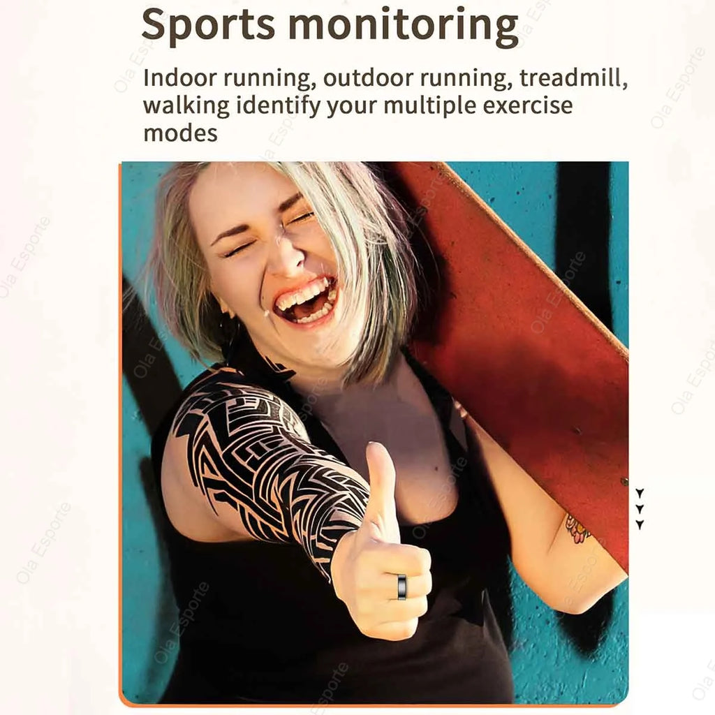 Smart Ring – Heart Rate, Blood Oxygen, Sleep & Calorie Tracker | IP68 Waterproof