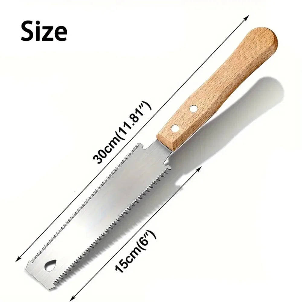 6-Inch Double-Sided Hand Saw – Flexible Flush Cutting Blade for Woodworking