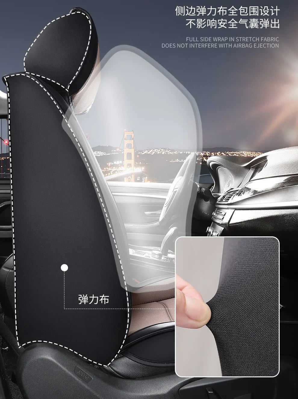 Car Seat Cover Premium Waterproof Faux Leather Cushion Universal Accessories Fit SUV Truck Sedan Automotive Vehicle