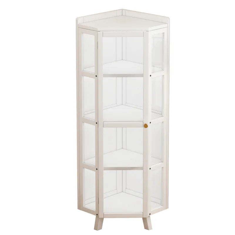 Corner Storage Cabinet – Triangle Wall & Floor Locker for Living Room & Bedroom