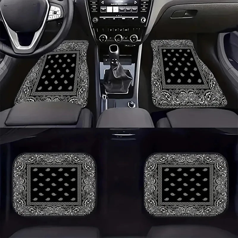 4-Piece Anti-Smudge Car Floor Mats – Anti-Slip Easy Clean Universal Fit
