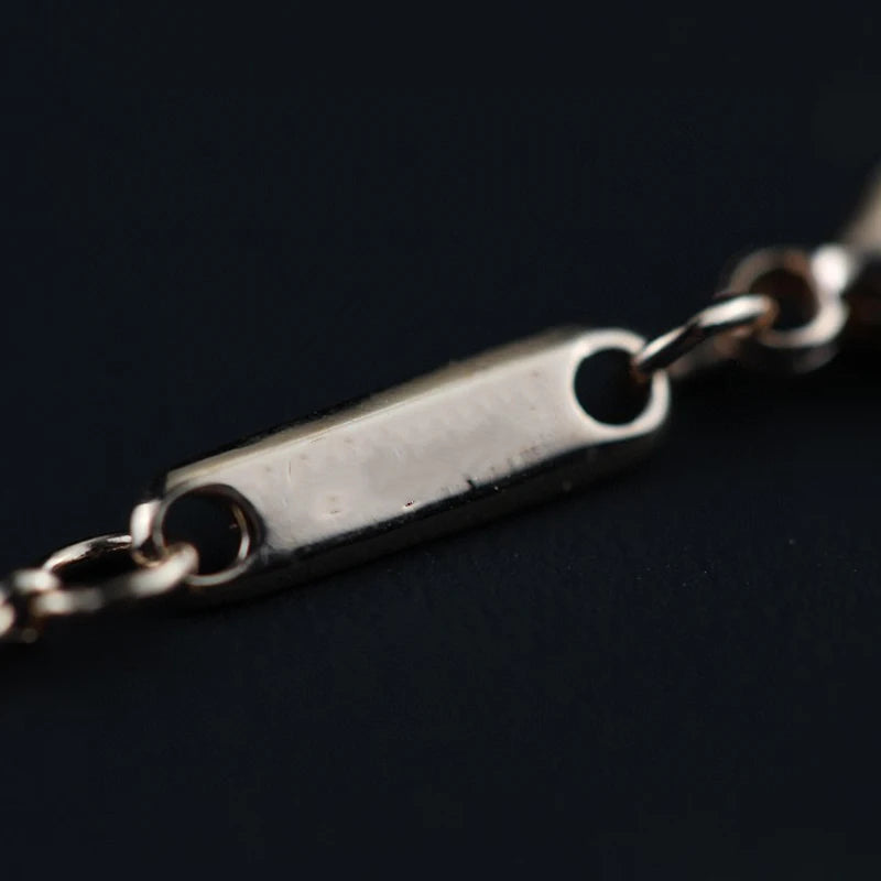 Pure 925 Sterling Silver Real Jewelry For Women Beach Slide Stone Pendants Diamond Design Luxury Necklace