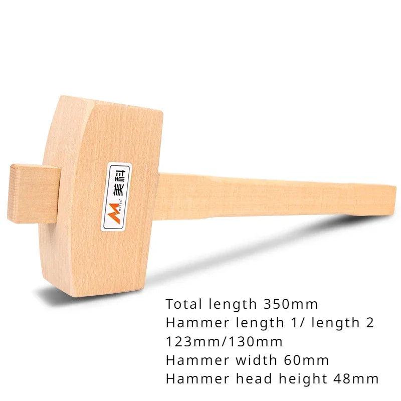 Solid Wood Hammer Professional Carpenter Hammers Multifunction Camping Manual Tool Multi-purpose Woodwork Gavel Hand Tools