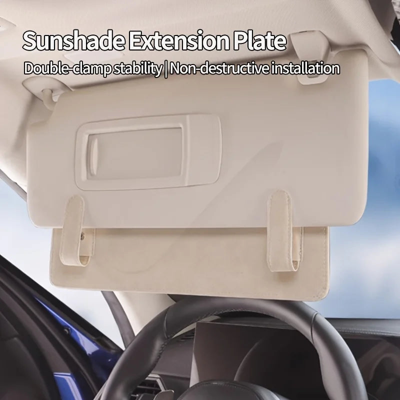 Car sunshade extender car accessories | Adjustable clip, suitable for all vehicle models | Can reduce glare and harmful light