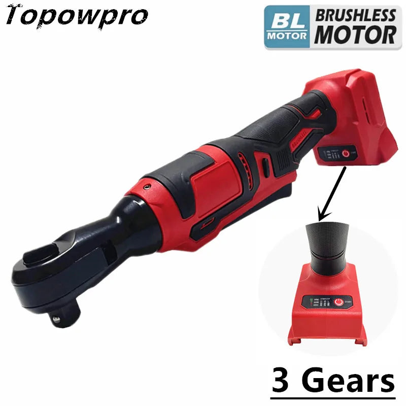 Milwaukee 18V Compatible Electric Ratchet Wrench – 450Nm, 3-Gear