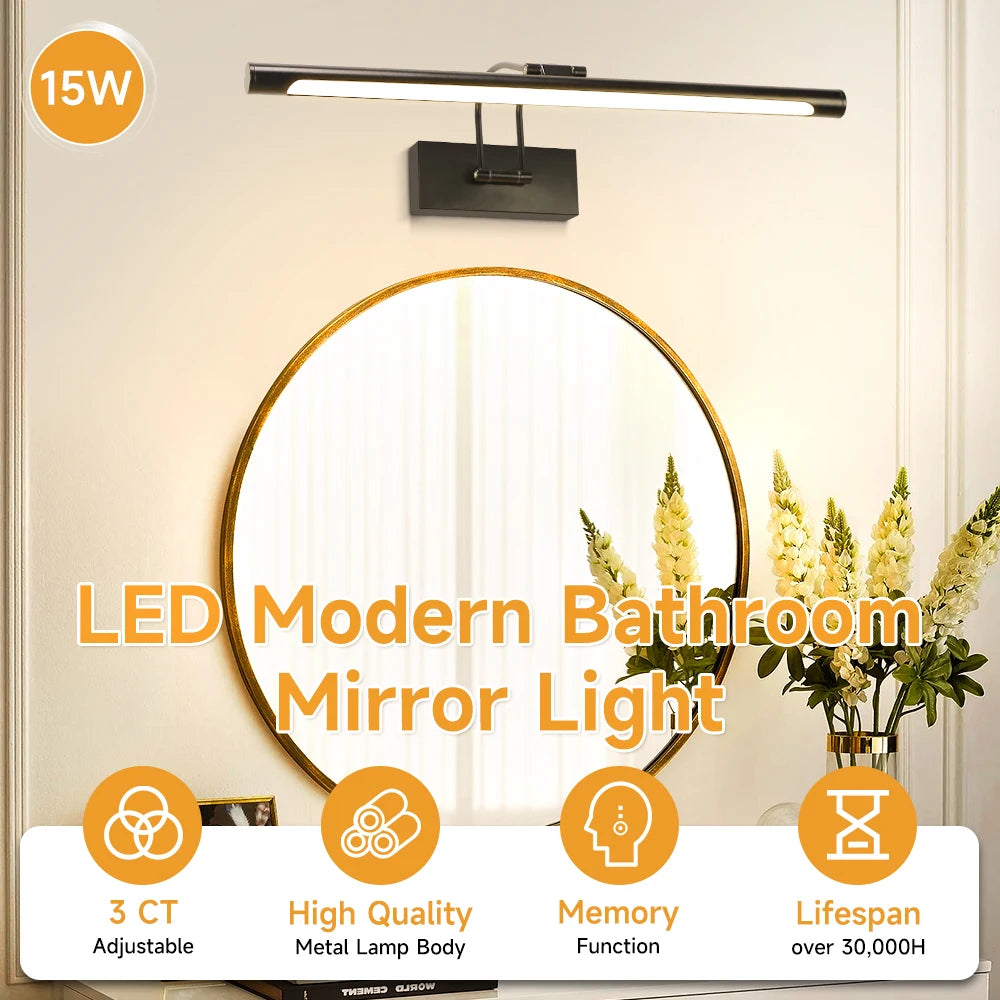 Wall Lamp Bathroom Mirror Light Led Waterproof For Make-up Modern Home Decoration Indoor Vanity Mirror Lamp Wash Basin Lighting