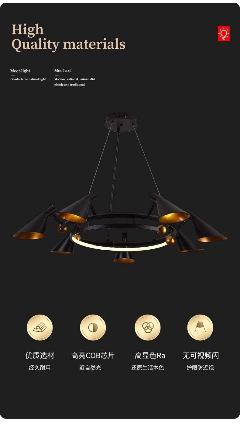 Postmodern Nordic living room, restaurant, bedroom, study, bar, cafe, hotel, new creative art design lamps
