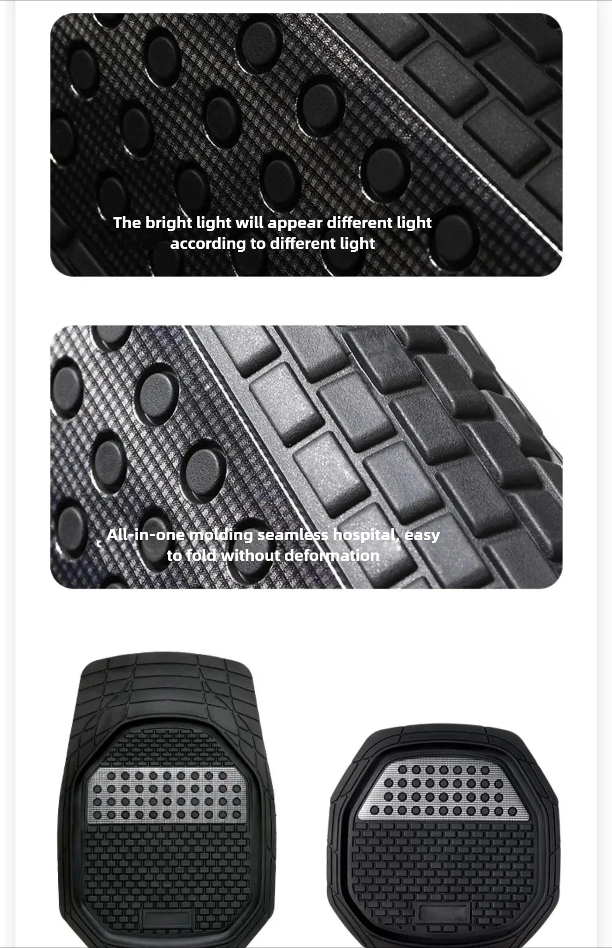 All Season Universal Rubber Auto Floor Mats Car Waterproof Carpet Mats Vehicles Interior Floor Protective mats For Automobiles