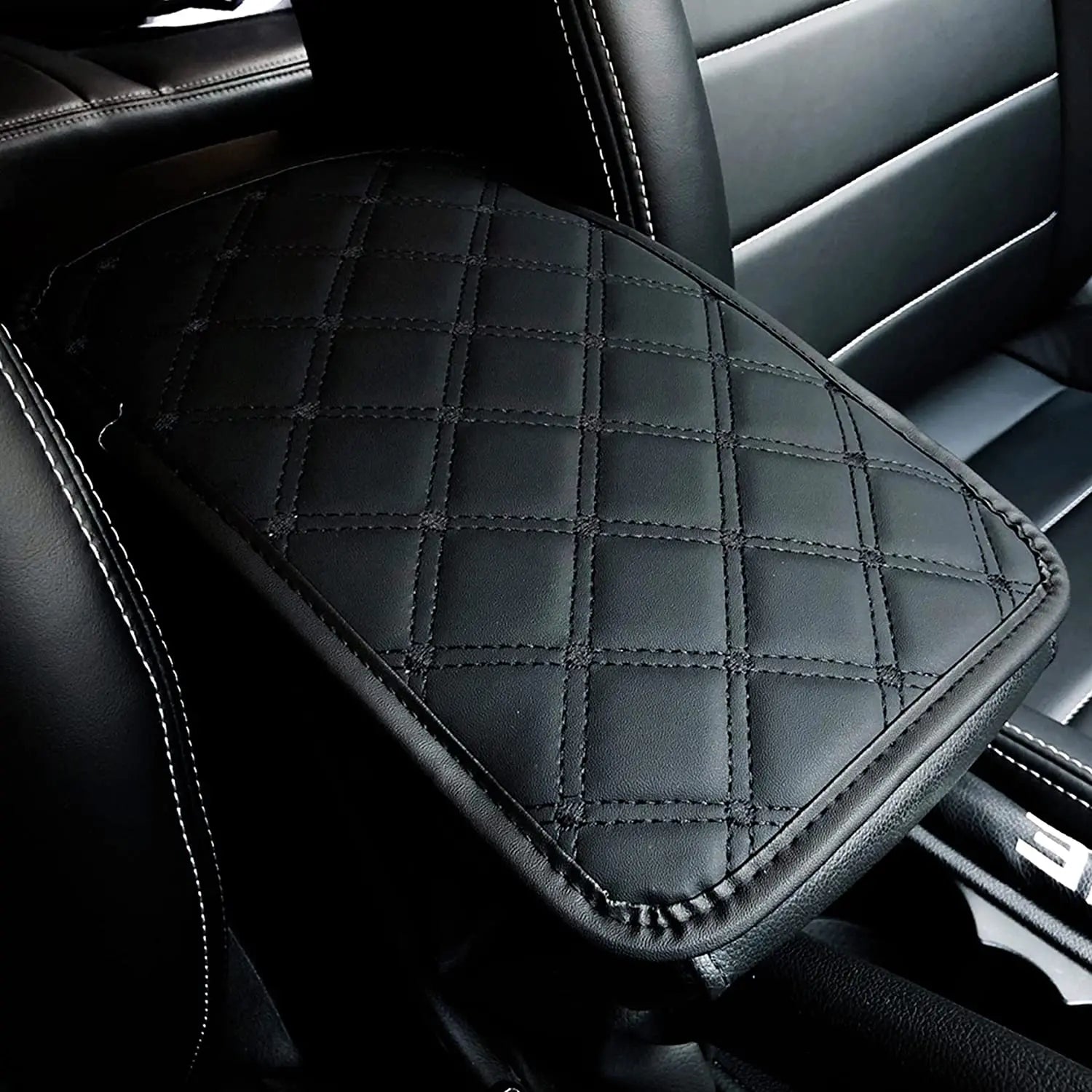 Universal Car Leather Armrest Mat – Waterproof Dust-Proof Storage Box Cushion Cover