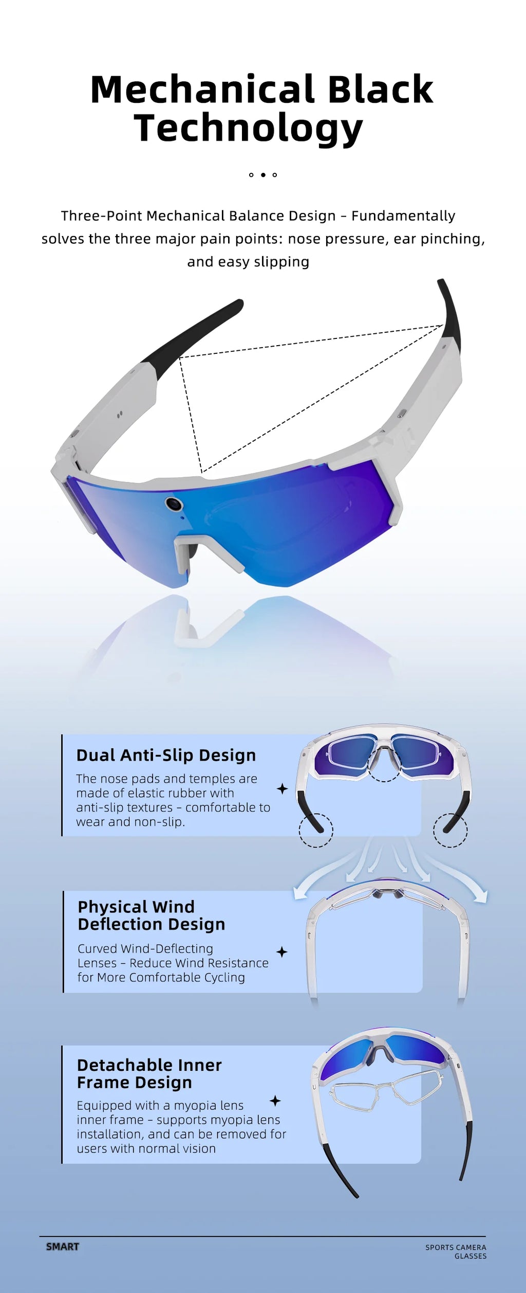 2026 Smart Glasses Men – 800W HD Photo & Video, Bluetooth Call, AI Translation, Anti-Glare