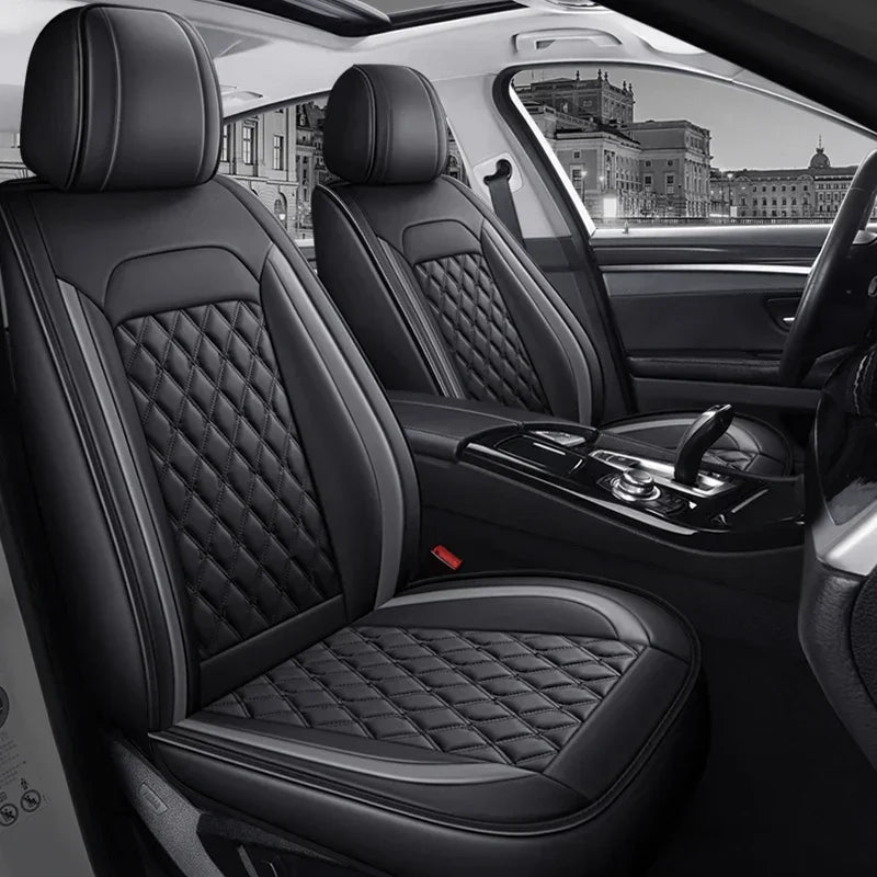 Full Coverage Universal Pu Leather Car Seat Covers for HYUNDAI Tucson Santa FE i30 i40 Veloster Creta Elantra Car Accessories
