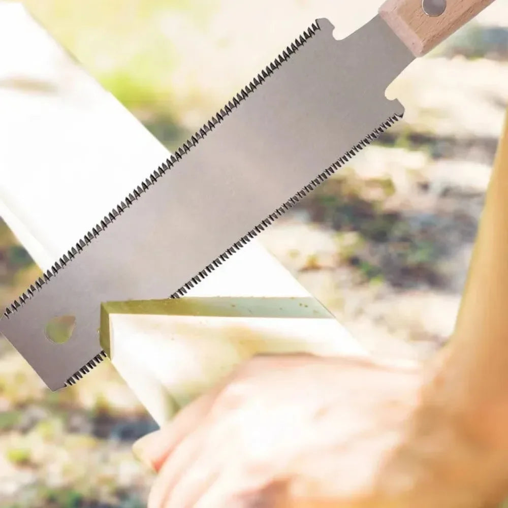 6-Inch Double-Sided Hand Saw – Flexible Flush Cutting Blade for Woodworking