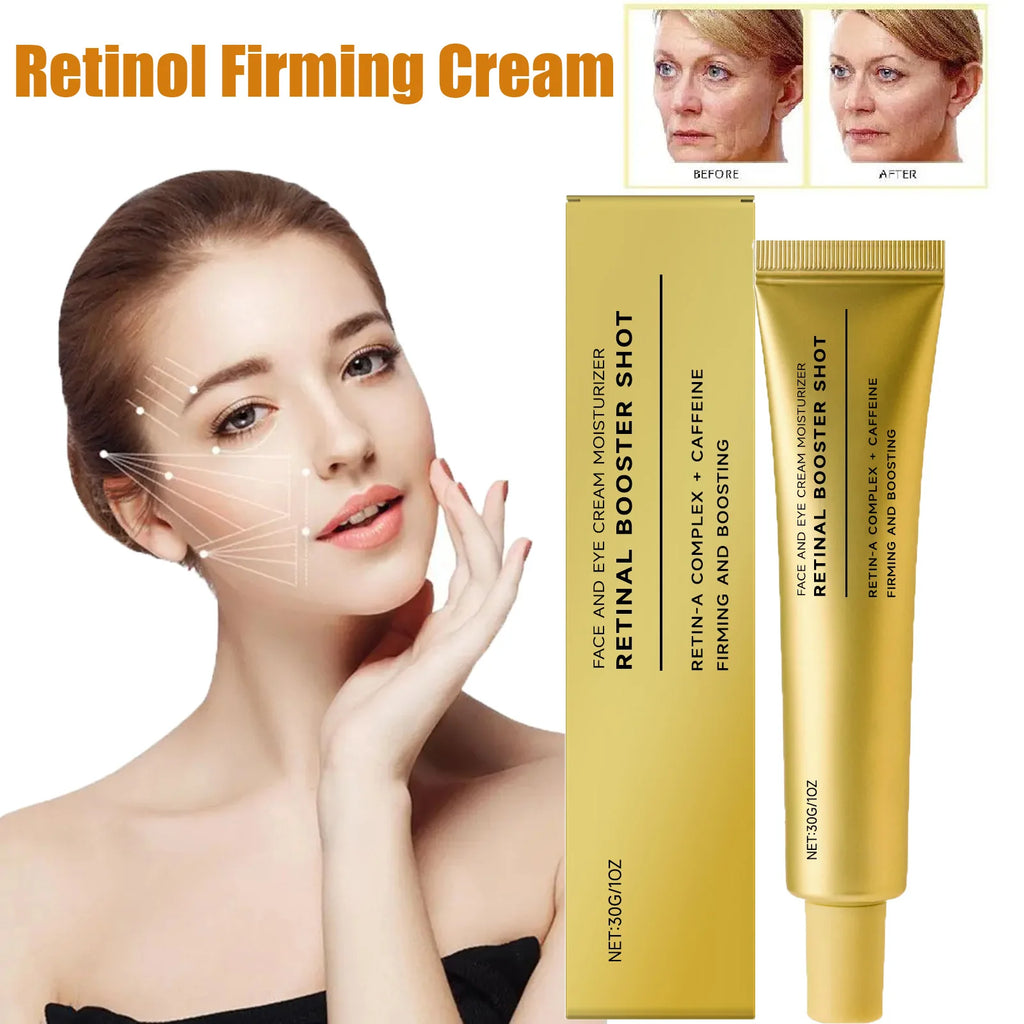 Retinol Firming Cream with Caffeine Tighten Skin Elasticity Strengthened Barrier Protection Rejuvenate Shrinks Pores Brighten