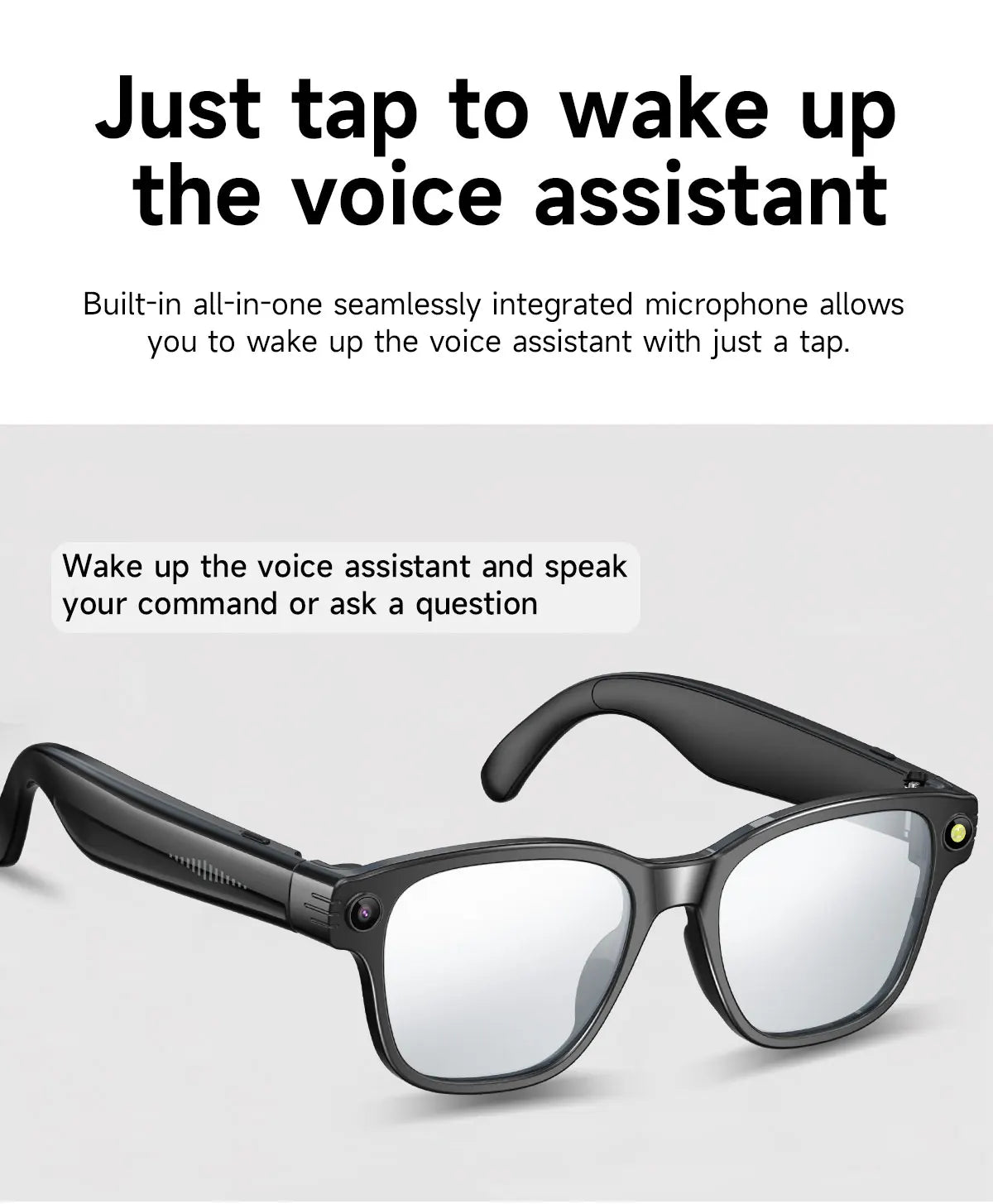 Smart Video Glasses Myopia Prescription Anti Shake Video Recording WIFI Bluetooth Transmission Object Recognition Smart Glasses