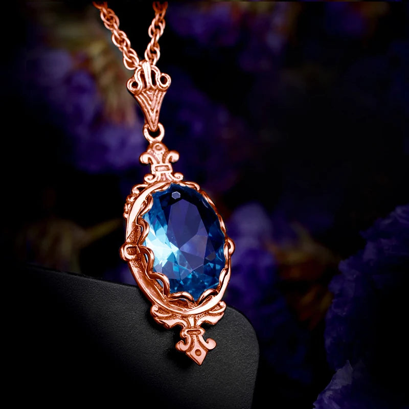 Hand Made Real 925 Sterling Silver Garnet Stone Necklace Pendant For Women Statement Vintage Fine Jewelry Mother Trendy Gifts