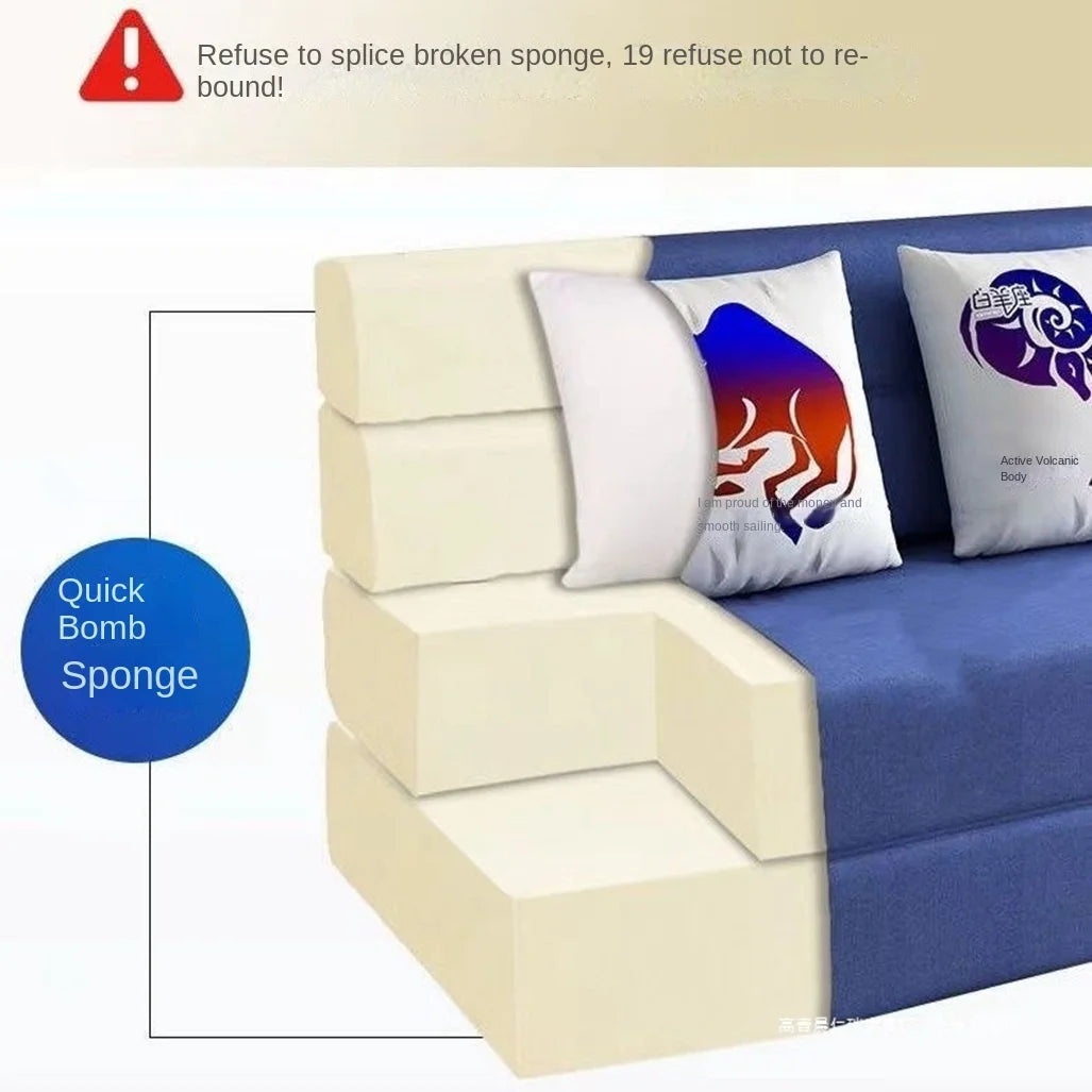 Folding Sofa Bed – Dual-Purpose Lazy Sofa with Anti-Fall Pad for Living Room & Bedroom