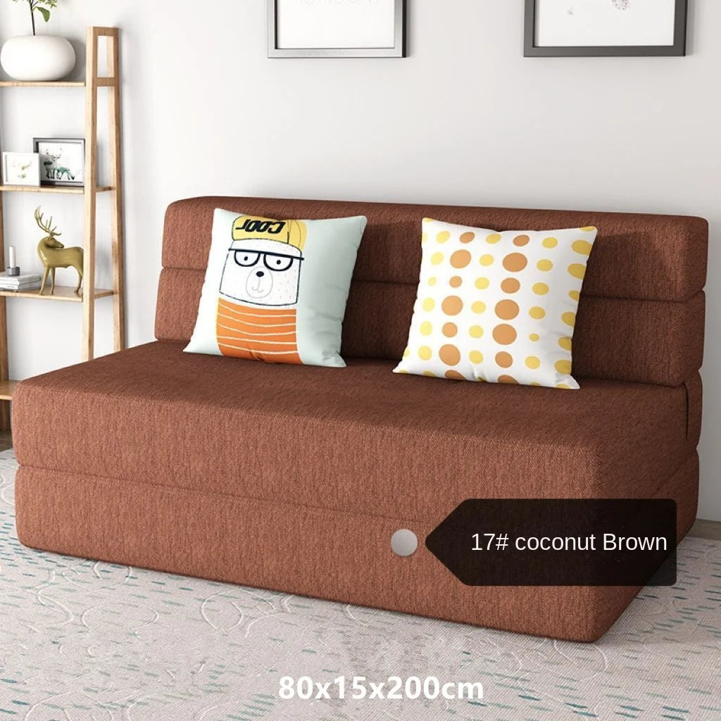 Folding Sofa Bed – Dual-Purpose Lazy Sofa with Anti-Fall Pad for Living Room & Bedroom