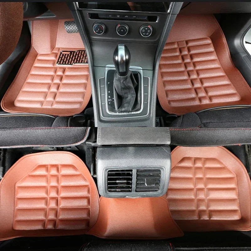 5pcs Universal Car Auto Floor Mats FloorLiner Front&Rear Carpet All Weather Mat