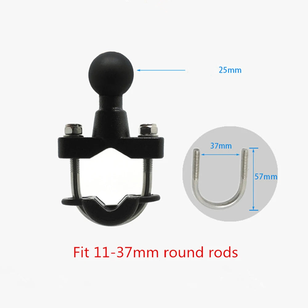 Bike Motorcycle Phone Holder Mount 360° Rotatable Motorbike Handlebar Phone Mount Stand Adjustable Mobile Cell Phone Holder