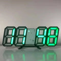 LED Digital Wall Clock with Alarm, Modern Home Decor for Bedroom and Living Room