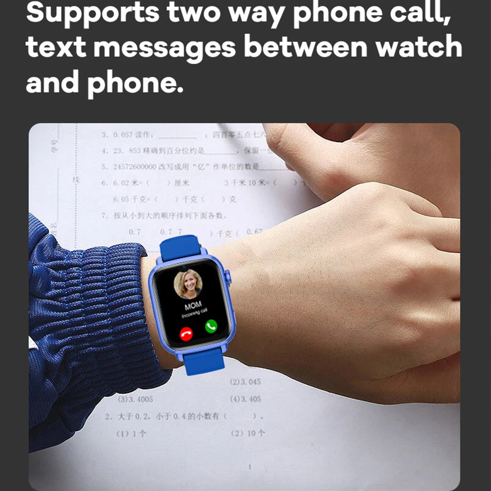 4G Kids Smart Watch – GPS, Video Call, SOS, Camera & Location Tracker