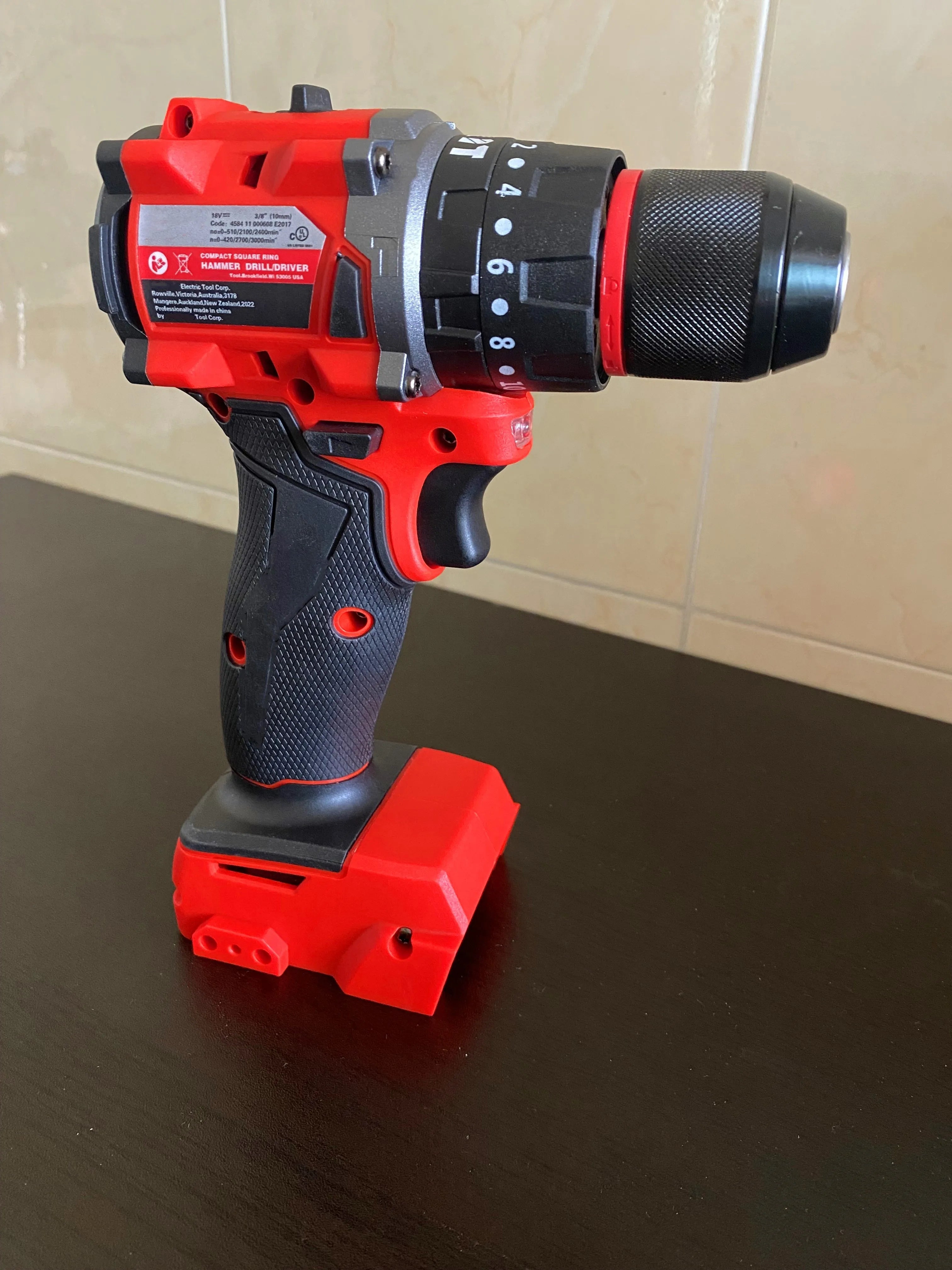 Milwaukee 18V Compatible Brushless Hammer Drill – 150Nm Cordless