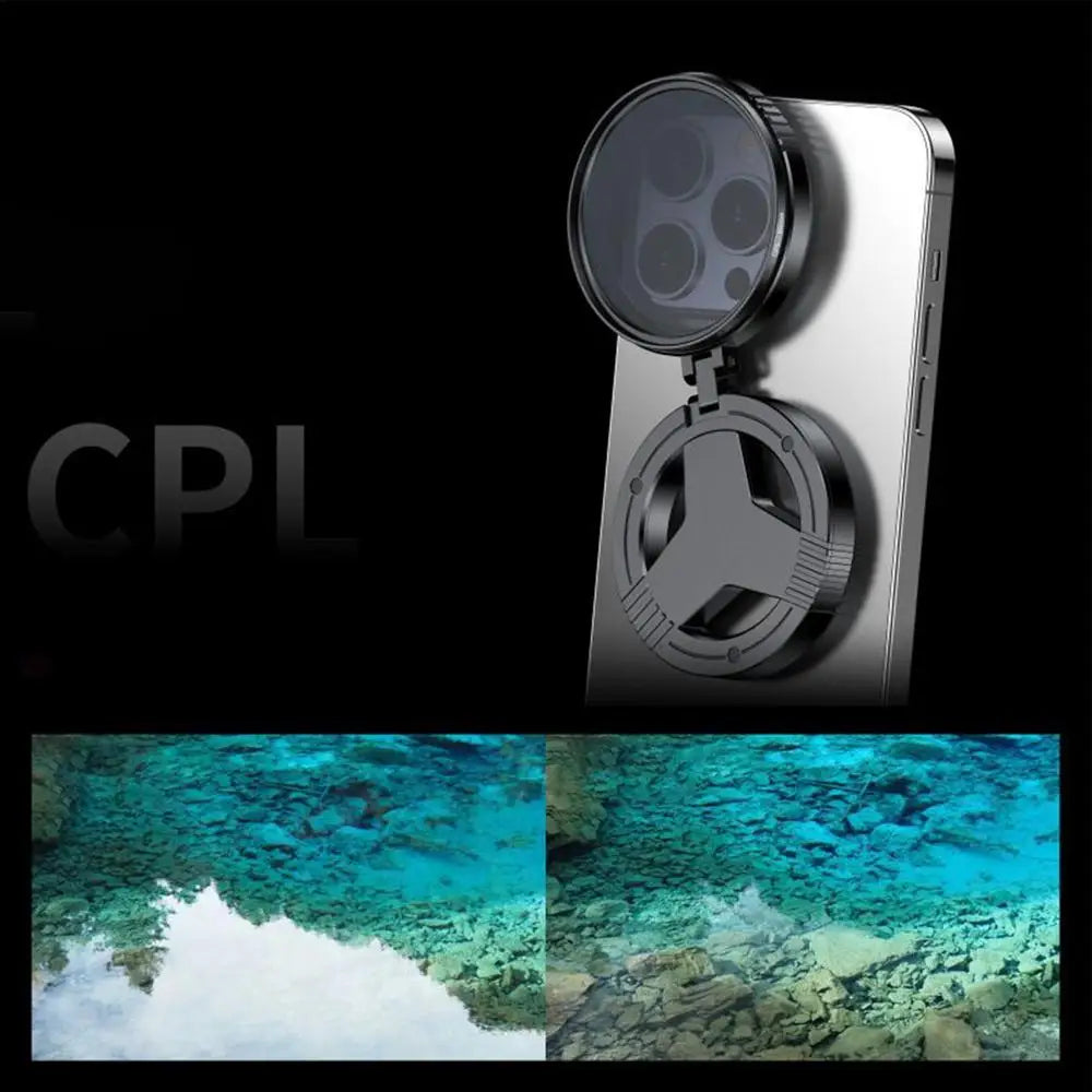 Phone Camera Filter Lens Magnetic 52mm Filter Lens Adapter Mount Rotatable Camera Accessory for Smartphone Landscape