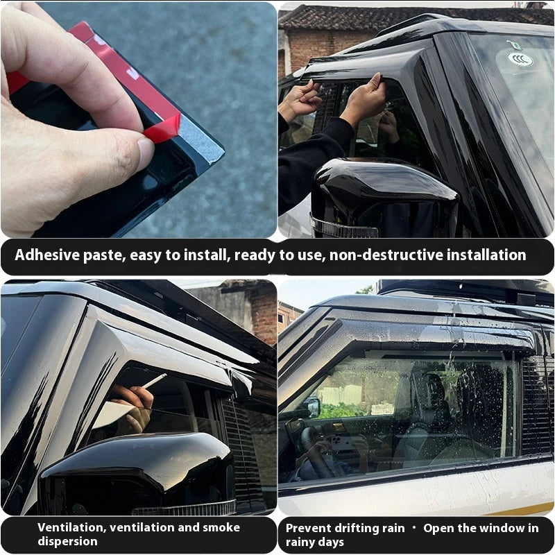 Car Exterior Accessories 6pcs Wind Deflector Rain Guard Window Visor For Chery Icar 03 Jaecoo J6 Accessories