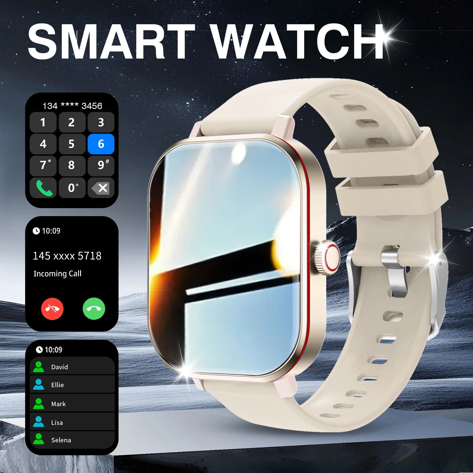 Smart Watch – Wireless Call & Dial, App Reminders, Sports Watch for Men & Women