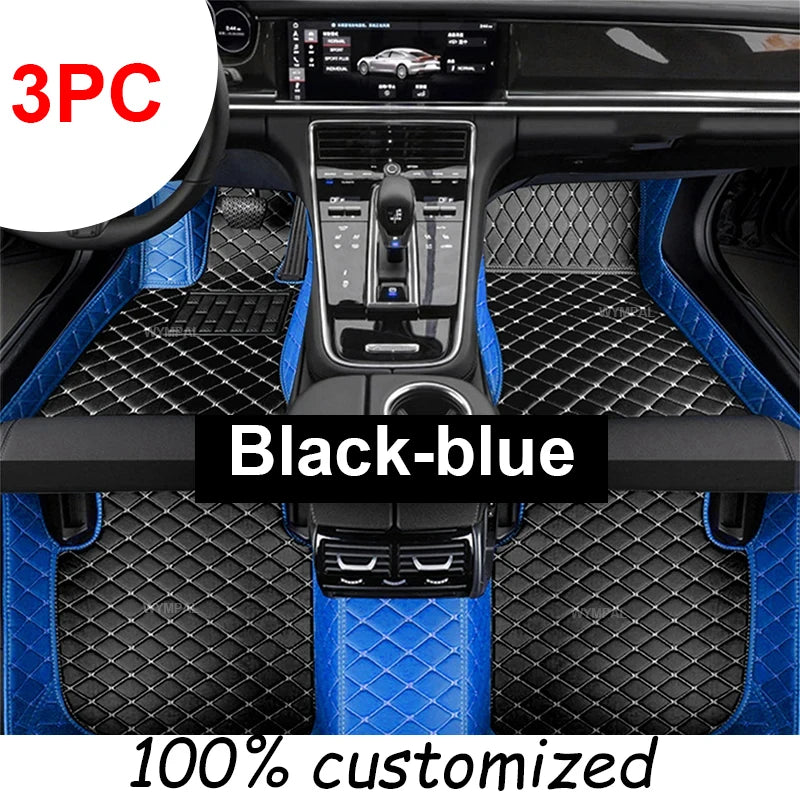 Custom Luxury Leather Car Floor Mats for Hyundai Grand i10 2020-2023 – Full Coverage