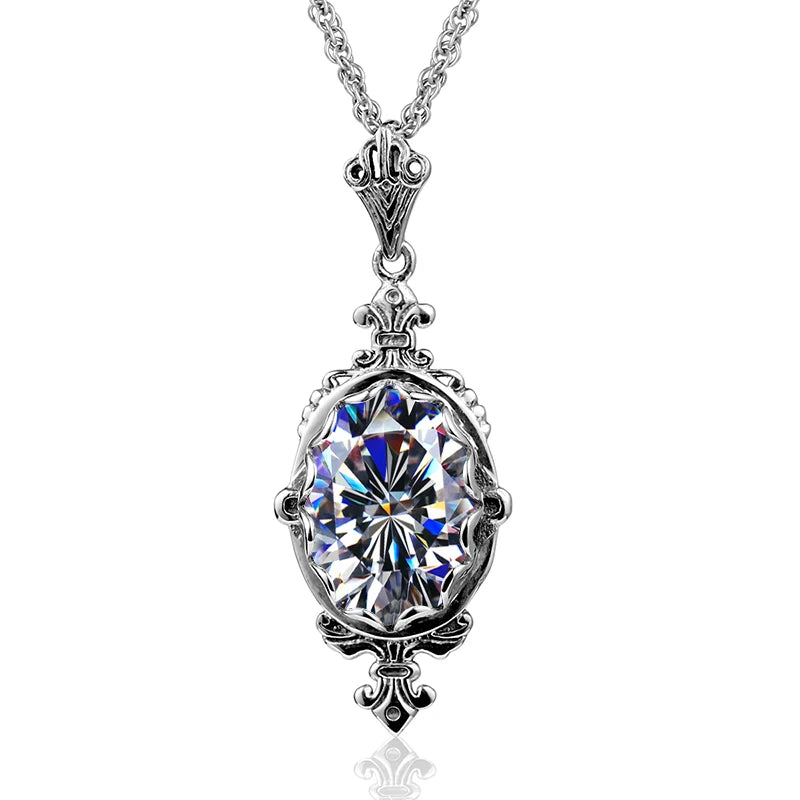 Hand Made Real 925 Sterling Silver Garnet Stone Necklace Pendant For Women Statement Vintage Fine Jewelry Mother Trendy Gifts