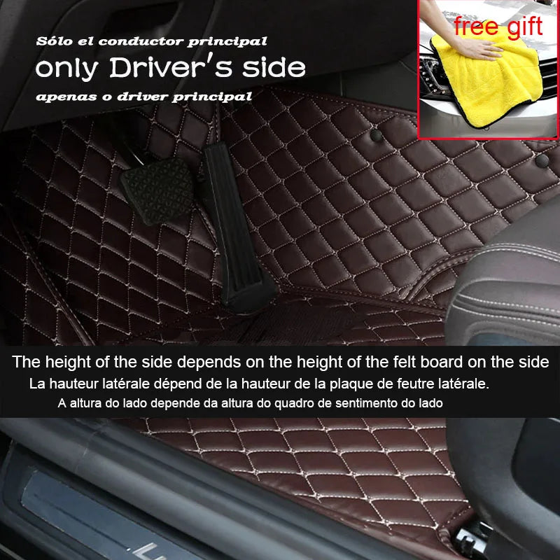 Luxury Leather Car Floor Mats for Hyundai Sonata DN8 MK8 2020-2022 – Full Set