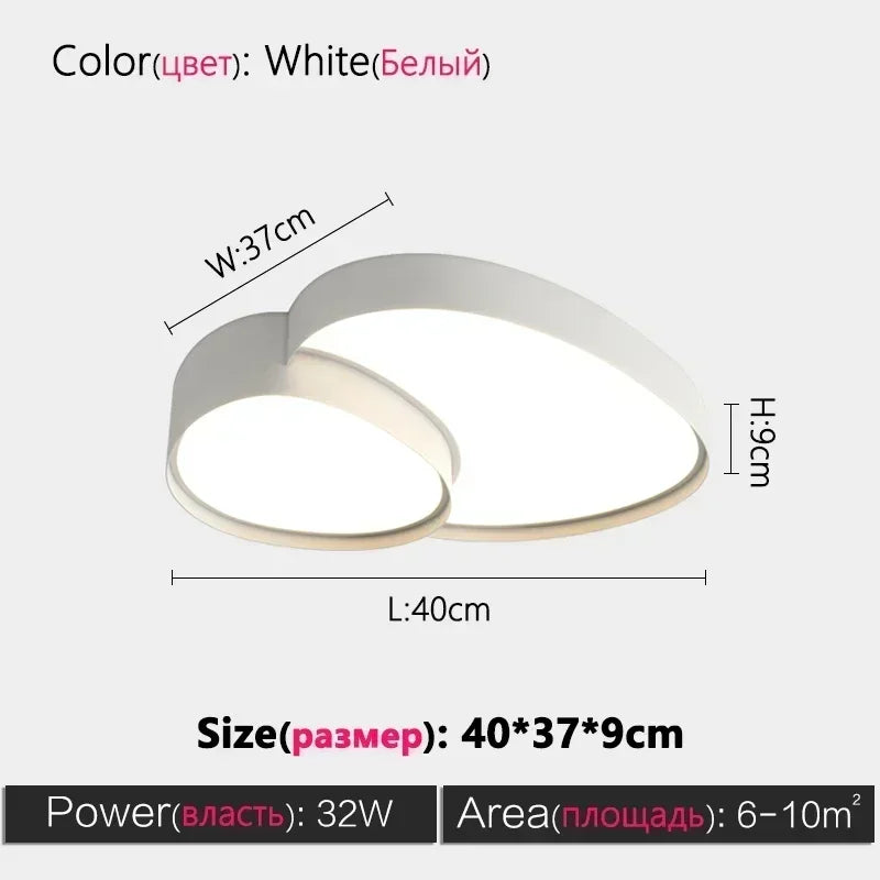 Nordic Cobblestone LED Ceiling Lamp – Creative Iron Light Luxury Bedroom & Living Room Light